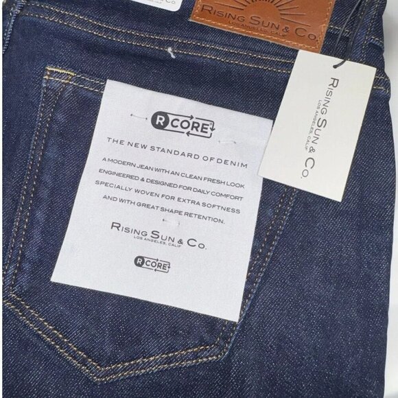 Rising Sun & Co Mens Repreve Slim Fit RCore Jeans Size 30x34 Blue Denim NEW - Picture 4 of 8